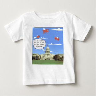 Congress & Gun Violence Talk When Pigs Fly Baby T-Shirt