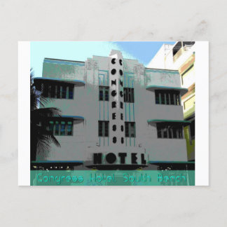 Congress Hotel, Ocean Drive, Miami Beach Postcard