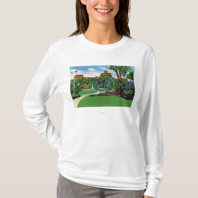 Congress Park View of the Grand Union Hotel T-Shirt (Front)