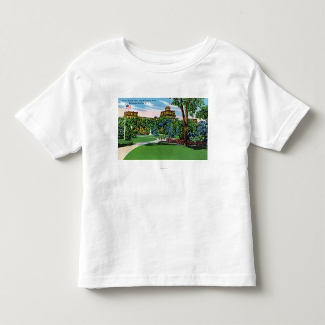 Congress Park View of the Grand Union Hotel Toddler T-shirt (Front)