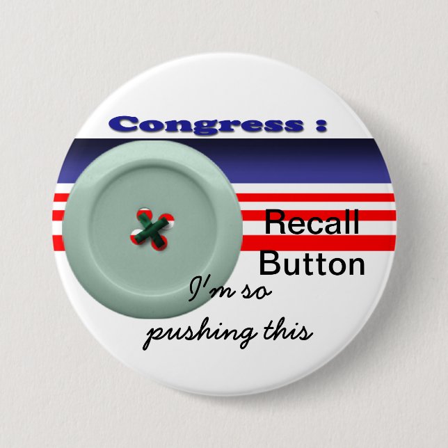 Congress recall button (Front)