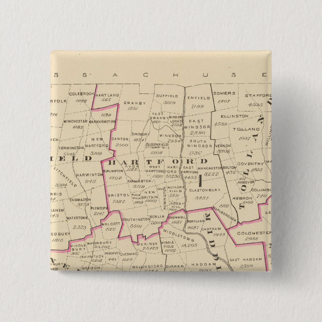 Congressional districts pinback button (Front)