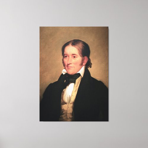 Congressman Davy Crockett by Chester Harding Canvas Print