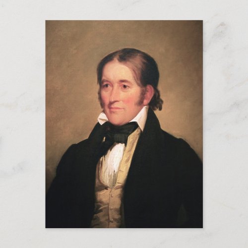 Congressman Davy Crockett by Chester Harding Postcard