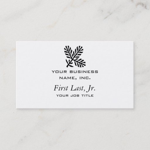 Customizable Conifer Branch Business Cards