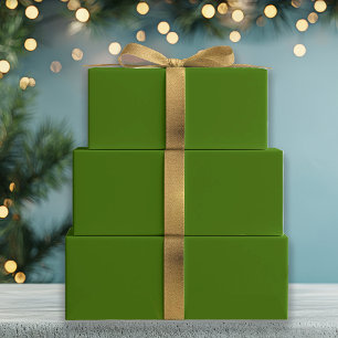 Conifer Green Wrapping Paper Sheets