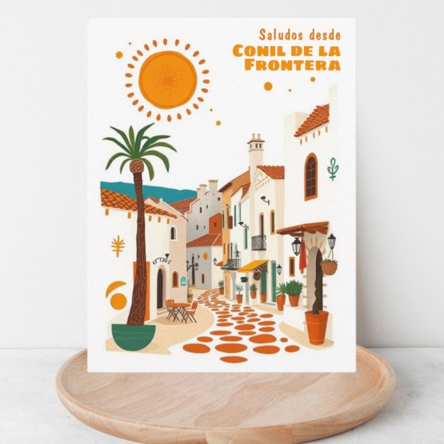 Conil de la Frontera Spain white town Postcard (Creator Uploaded)
