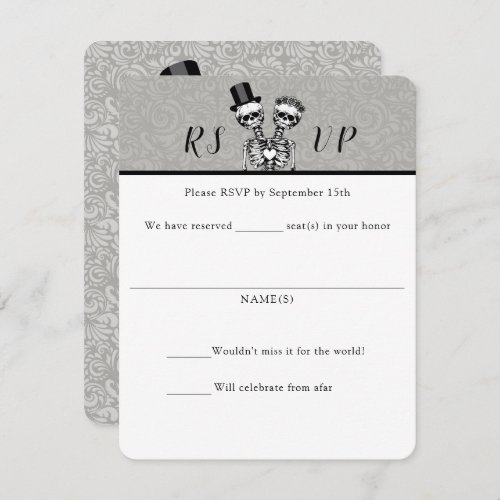 Conjoined Couple Wedding RSVP Cards