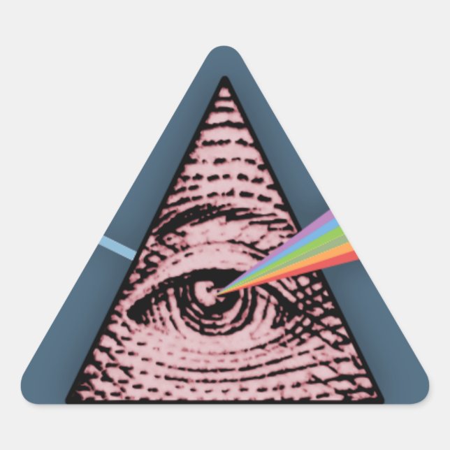 Conjunctivitis Illuminatis Triangle Sticker (Front)