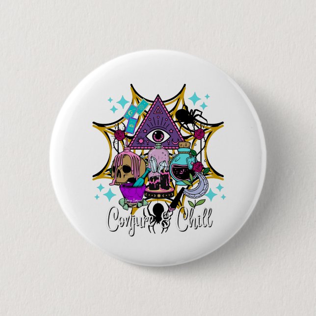 Conjure & Chill Button (Front)