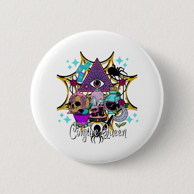 Conjure Queen Button (Front)