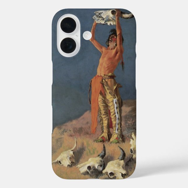 Conjuring Back the Buffalo by Frederic Remington Case-Mate iPhone Case (Back)