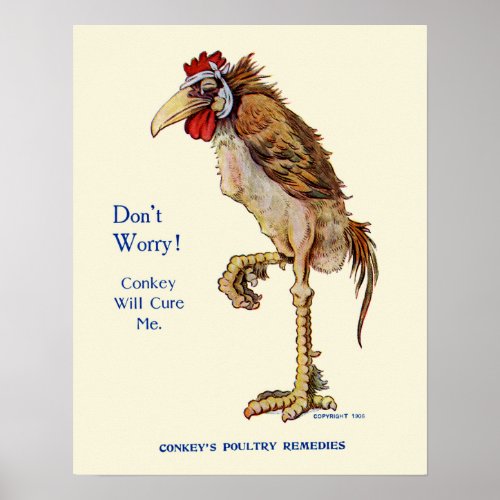 Conkeys Poultry Remedies Poster