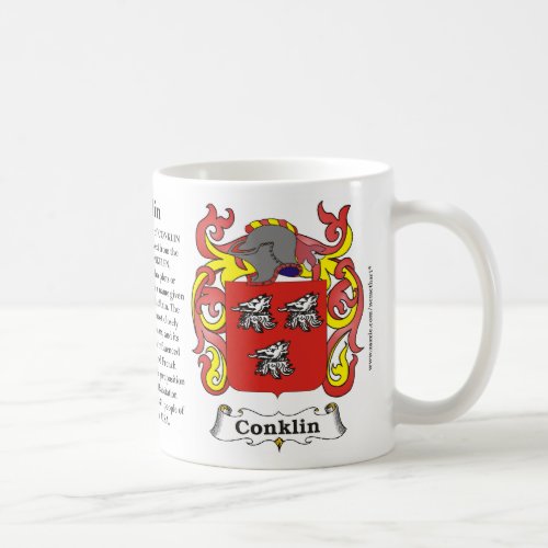 Conklin Family Coat of Arms Mug