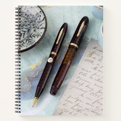 Conklin Nozac V_Line Burgundy Pen  Pencil Set  Notebook