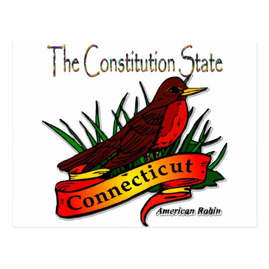 Conn Robin The Constitution State Postcard