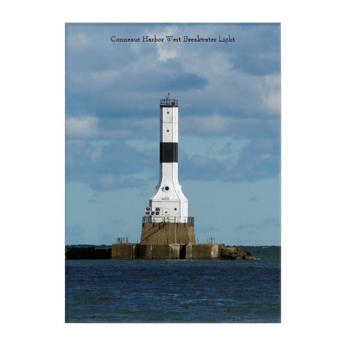 Conneaut Harbor West Breakwater Light Acrylic Print