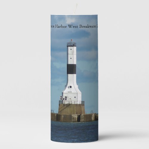 Conneaut Harbor West Breakwater Light candle