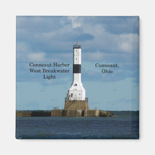 Conneaut Harbor West Breakwater Light magnet (Front)