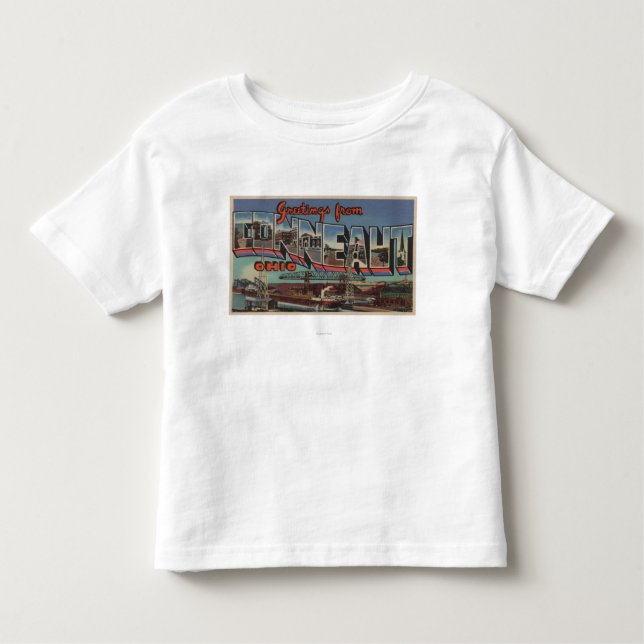 Conneaut, Ohio - Large Letter Scenes Toddler T-shirt (Front)