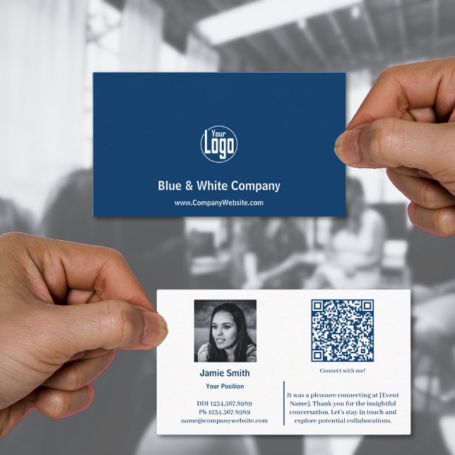Connect Professionally Company Ambassador Blue Business Card (Connect Professionally Company Ambassador Blue Business Card, photo, QR code)