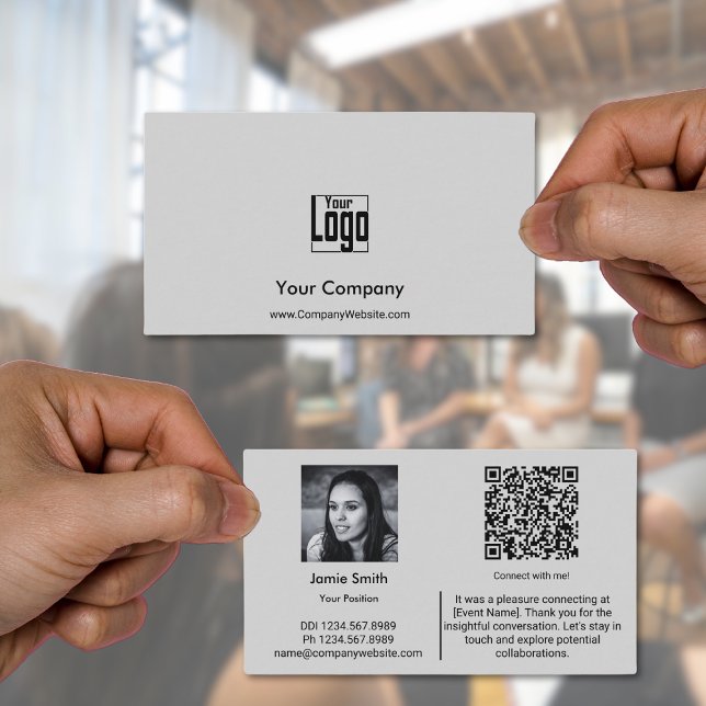Connect Professionally Company Ambassador Gray Business Card (Connect Professionally Company Ambassador Gray Business Card)
