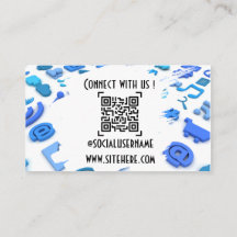 Connect social media business card