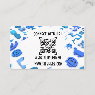Connect social media business card