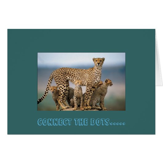 CONNECT THE DOTS..... - Customized Cards (Front Horizontal)