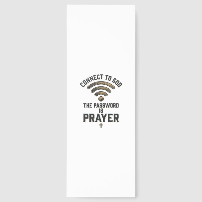 Connect to God Prayer Christian Vector Design_1 Bookmarks (Front)