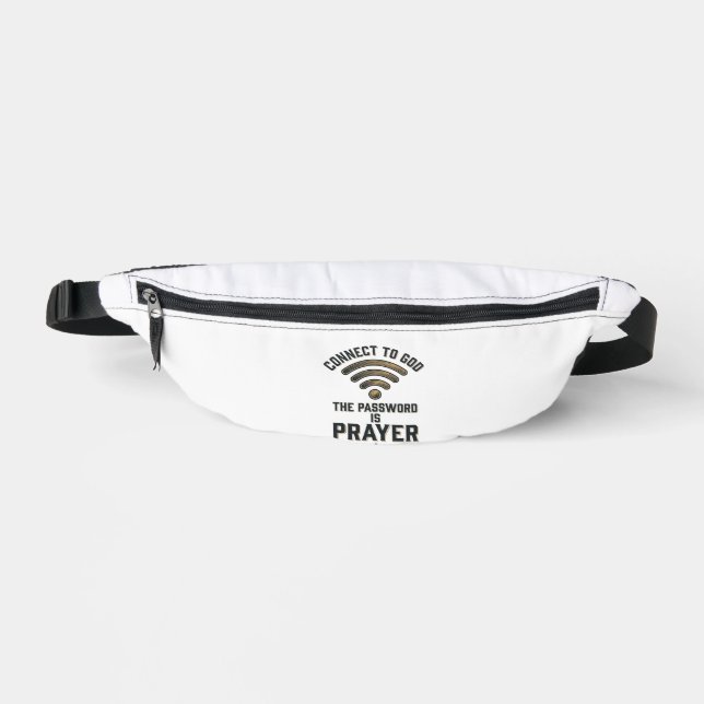 Connect to God Prayer Christian Vector Design_1 Fanny Pack (Front)