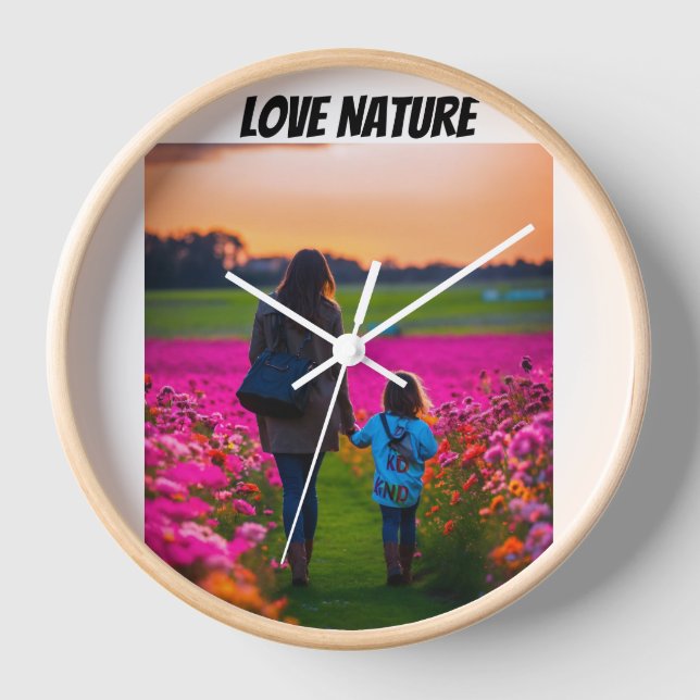 Connect with God design wall clock (Front)