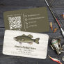Connect With Me | QR Code Simple Fisherman Fishing Business Card