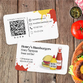 Connect With Me | QR Code Simple Hotdog Modern Business Card