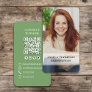 Connect With Me | QR Code Simple Modern Photo  Business Card