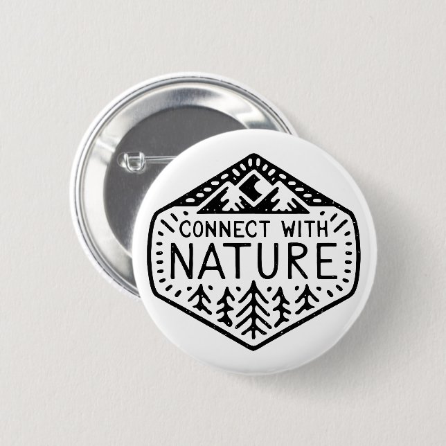 Connect with nature button (Front & Back)