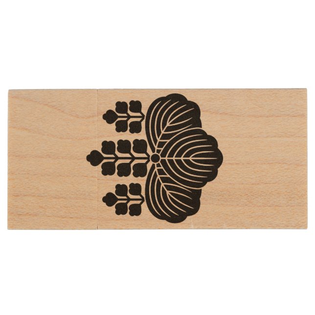 Connect with Prosperity, Go-Shichi no Kiri 五七の桐 Wood Flash Drive (Back)