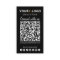 Connect With Us QR Code Social Media Modern Black