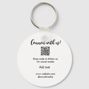 Connect with us scan QR code add website email Keychain