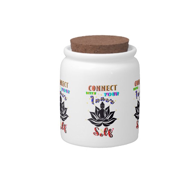 Connect With Your Inner Self Candy Jar (Front)