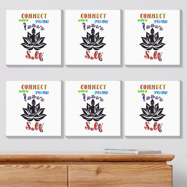 Connect With Your Inner Self Canvas Photo Tile (Dresser)