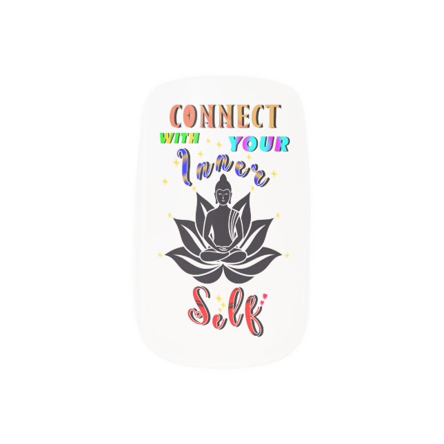 Connect With Your Inner Self Minx Nail Art (Left Thumb)