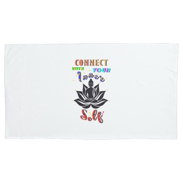 Connect With Your Inner Self Pillow Case (Front-Left)