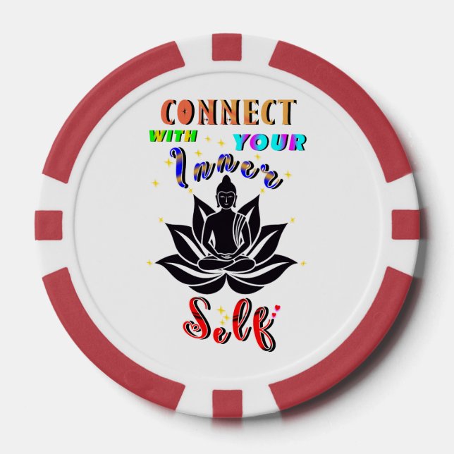 Connect With Your Inner Self Poker Chips (Front)