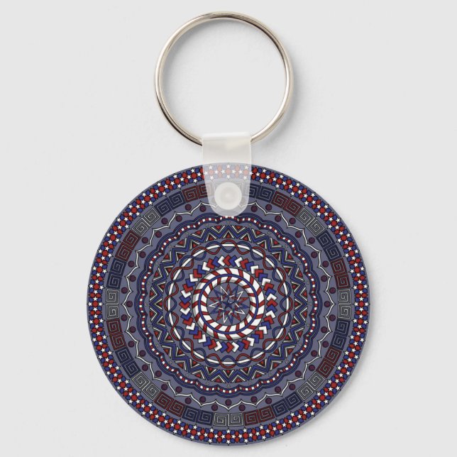 Connected Independence Day Keychain (Front)