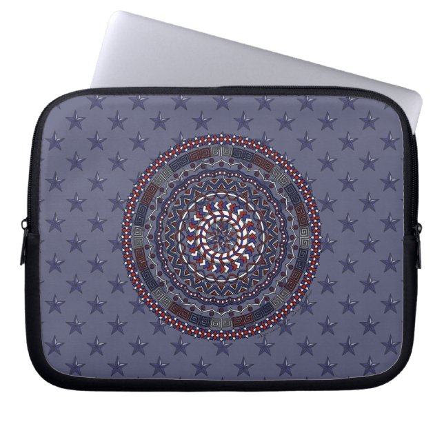 Connected Independence Day Laptop Case (Front)