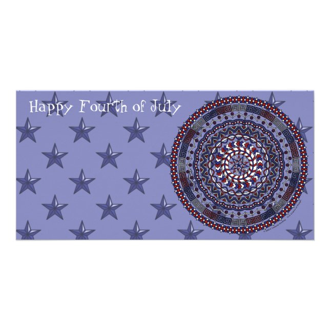 Connected Independence Day Photo Card (Front)