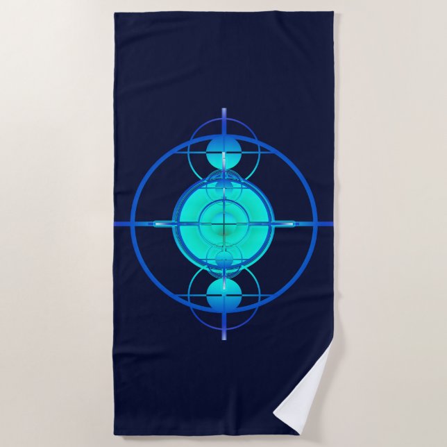 Connected Minds Beach Towel (Front)