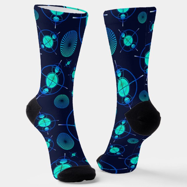 Connected Minds Pattern 2 Socks (Angled)