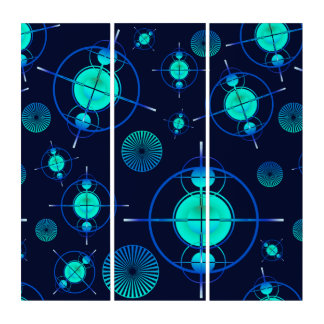 Connected Minds Pattern 2 Triptych
